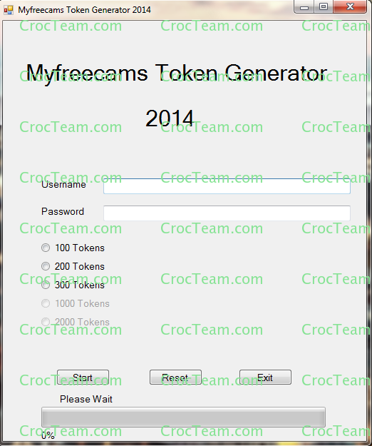 Myfreecams token generator website